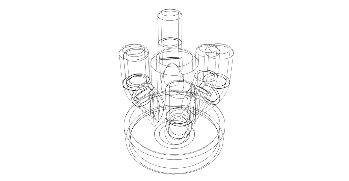 Giá đỡ bút chì hình xương rồng dễ in không cần hỗ trợ - Image 3