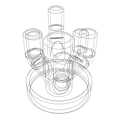 Giá đỡ bút chì hình xương rồng dễ in không cần hỗ trợ