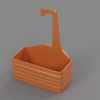 Giỏ đựng đồ dùng tắm treo dưới thanh vòi sen