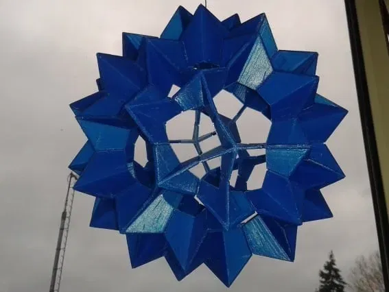 Polyhedron origami mô-đun Electra60 in 3D - Image 2