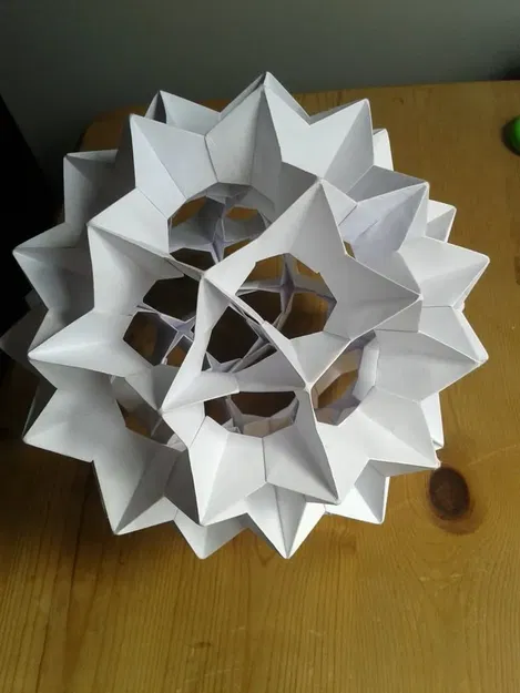 Polyhedron origami mô-đun Electra60 in 3D - Image 3