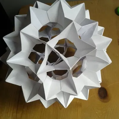 Polyhedron origami mô-đun Electra60 in 3D