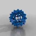 Polyhedron origami mô-đun Electra60 in 3D - Thumbnail 6