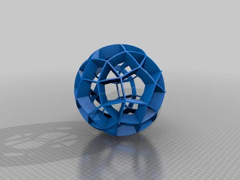 Polyhedron origami mô-đun Electra60 in 3D - Image 7