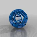 Polyhedron origami mô-đun Electra60 in 3D - Thumbnail 7
