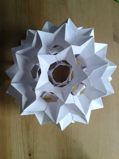 Polyhedron origami mô-đun Electra60 in 3D - Image 12
