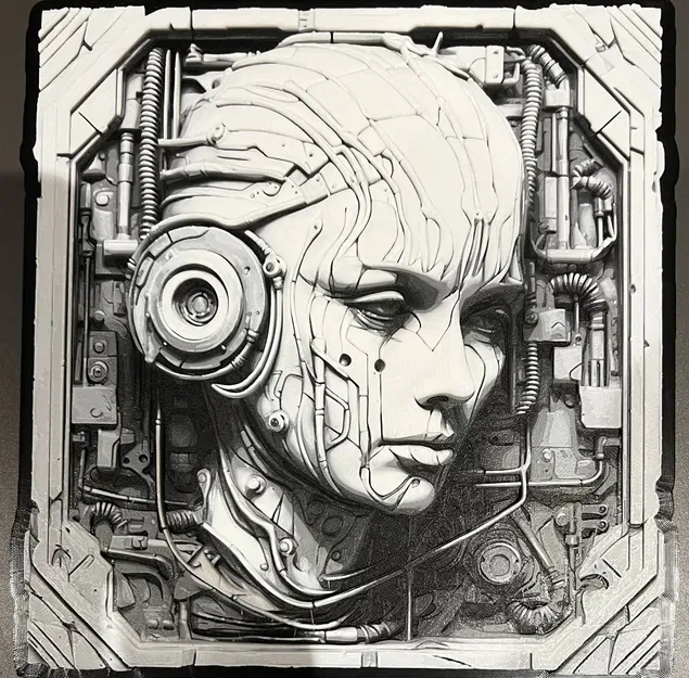 Tranh sợi in 3D Thực thể Kỹ thuật số - Image 1