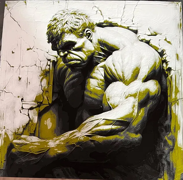 Tranh filament khắc hình The Hulk - Image 1
