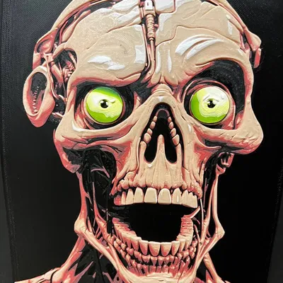 Khuôn mặt undead phong cách Iron Maiden Eddie