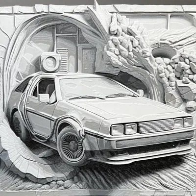 Khung tranh phim Back to the Future độc đáo