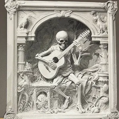 Âm nhạc trong khung tranh nghệ thuật treo tường