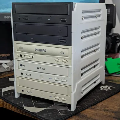 Giá đỡ chồng ổ đĩa 5.25 inch chắc chắn và gọn gàng