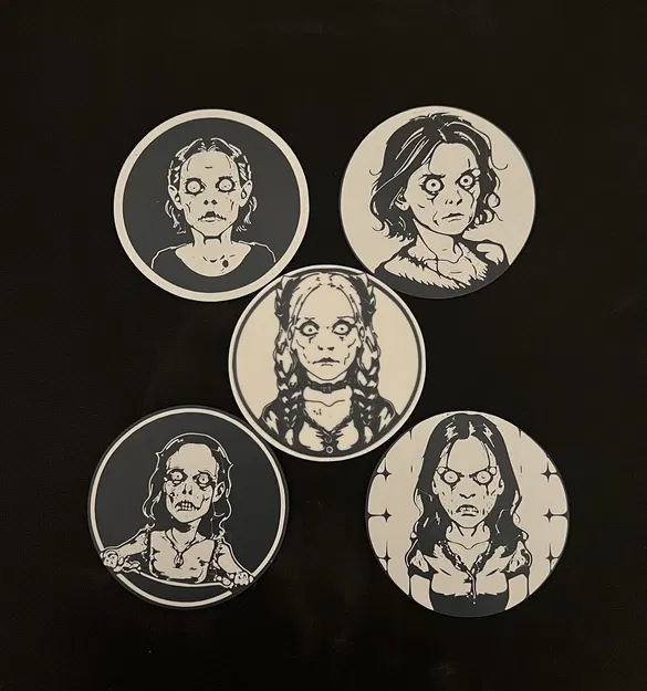 Giá đỡ ly hình zombie gái cho đêm Halloween - Image 1