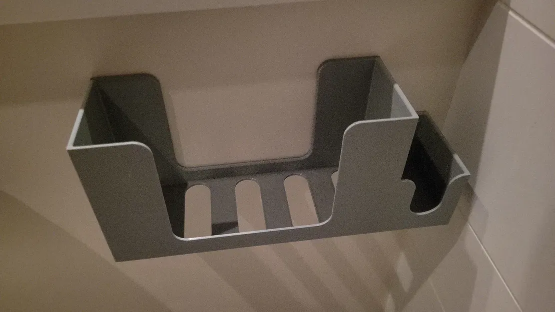 Giá đỡ khăn lau với ngăn chứa chai xịt nhỏ bên cạnh - Image 5