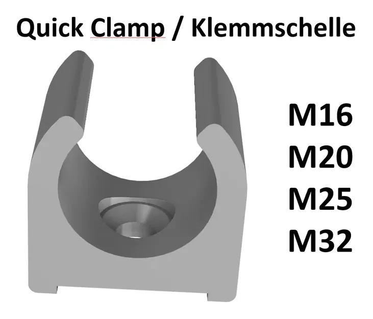 Kẹp nhanh M16, M20, M25, M32 cho ống bảo vệ - Image 1