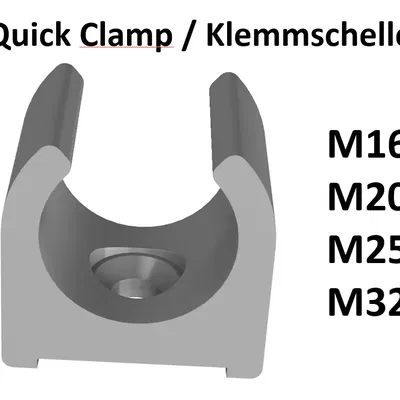 Kẹp nhanh M16, M20, M25, M32 cho ống bảo vệ