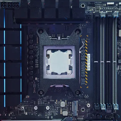 Giá đỡ CPU AM4/AM5 minh họa sự phân bố keo tản nhiệt