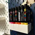Giá đỡ bút Posca PC-1M cho 21 marker với móc Ikea Skadis - Thumbnail 1