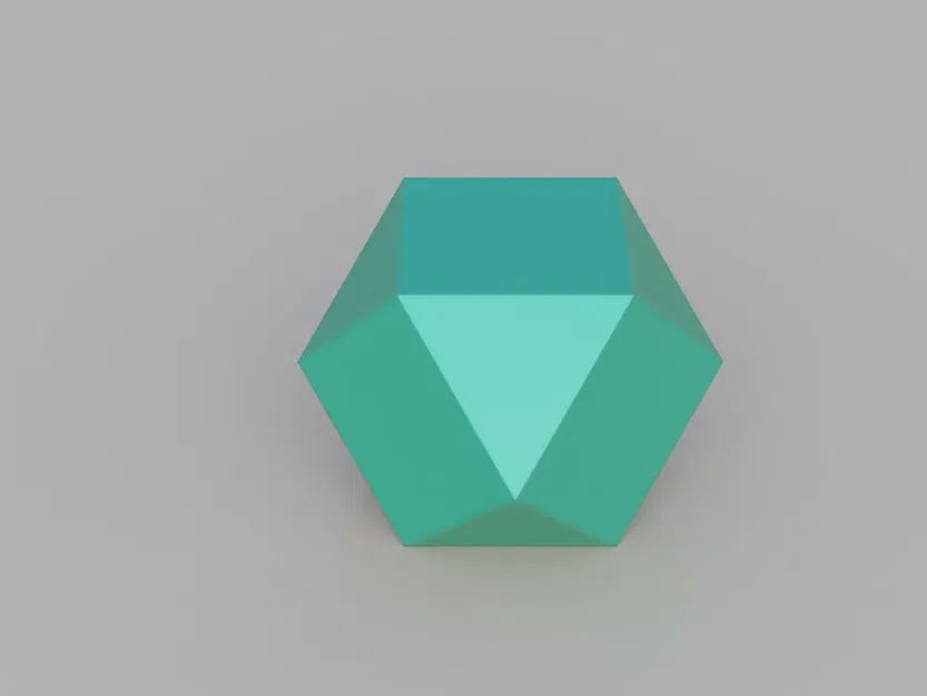 Hình cầu thấp poly: Mô hình Cuboctahedron độc đáo - Image 1