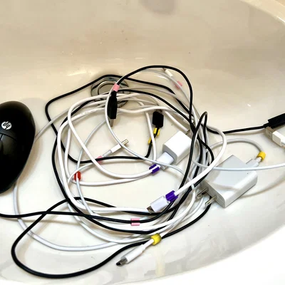 Dây đeo nhận diện màu sắc cho cáp điện thoại và chuột