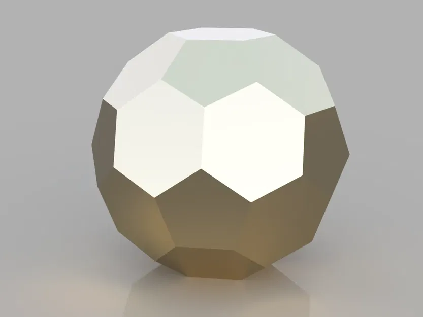 Spheres Polyhedron Thấp Poly: Hình Khối Icosahedron Cắt - Image 1