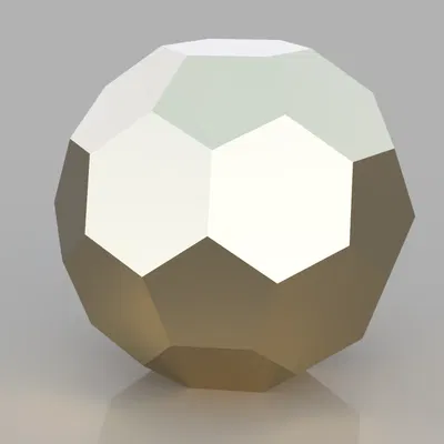 Spheres Polyhedron Thấp Poly: Hình Khối Icosahedron Cắt