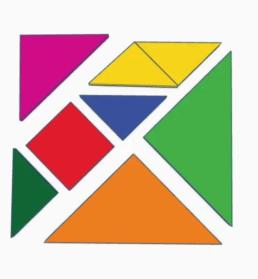 Câu đố hình vuông Tangram thú vị và dễ in - Image 1