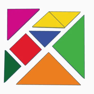 Câu đố hình vuông Tangram thú vị và dễ in