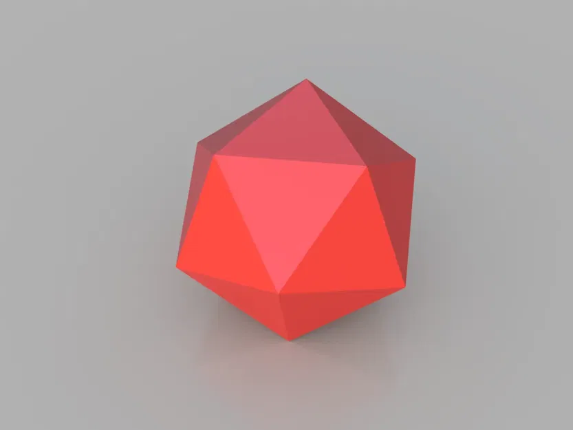 Hình cầu icosahedron poly thấp vui nhộn và đầy màu sắc - Image 1