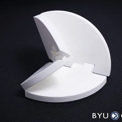 Đỉnh origami 4-Bar cho vật liệu dày