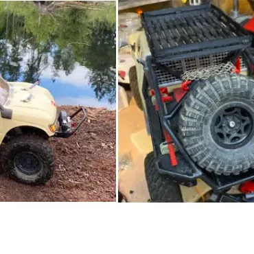 Giá đỡ bánh dự phòng Axial SCX Honcho đã độ lại