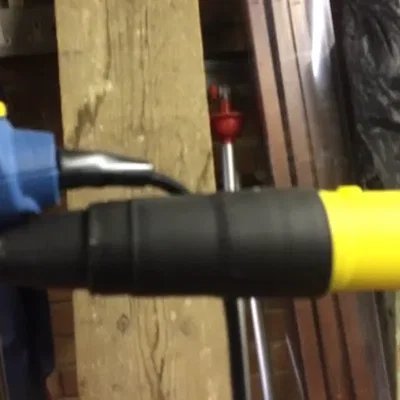 Kết nối sander 35mm với máy hút bụi Dyson