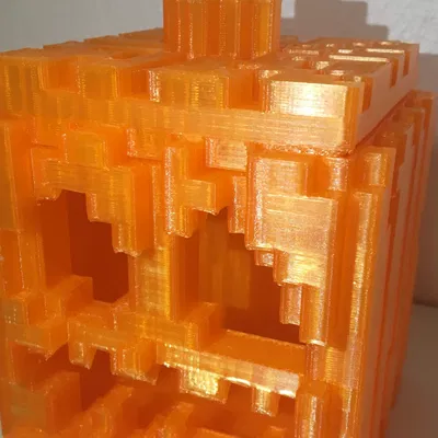 Đèn bí ngô trong Minecraft với thiết kế tối ưu cho in 3D