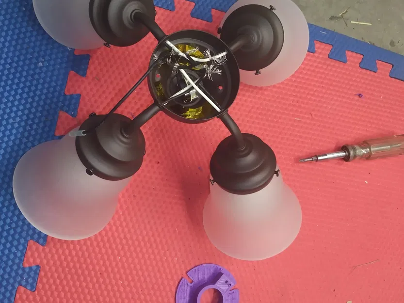 Bộ giá đỡ lắp đặt đèn Hunter™ cho quạt trần Fanimation™ - Image 6