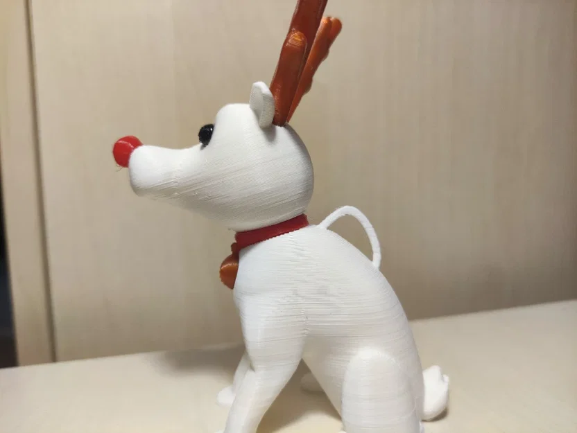Rudolph chó tuyết mũi đỏ đồ trang trí Giáng sinh (làm lại với móc treo) - Image 3
