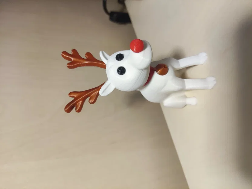Rudolph chó tuyết mũi đỏ đồ trang trí Giáng sinh (làm lại với móc treo) - Image 4