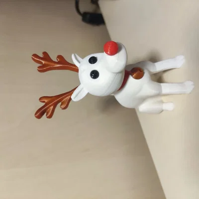 Rudolph chó tuyết mũi đỏ đồ trang trí Giáng sinh (làm lại với móc treo)