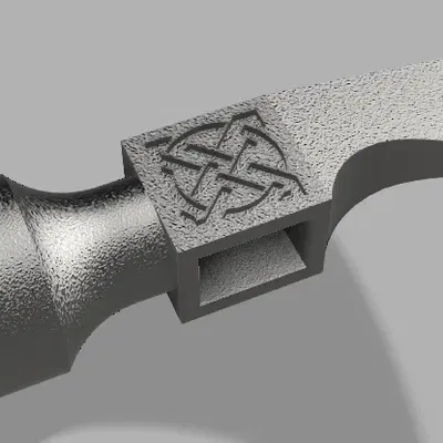 Rìu Viking với biểu tượng Vegvisir