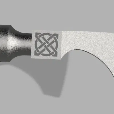 Rìu Viking với biểu tượng Vegvisir