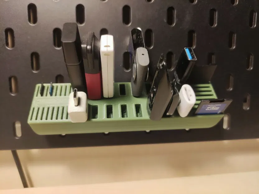 Giá đỡ thẻ Usb, SD và MicroSD kiểu Skadis T-Nut - Image 2