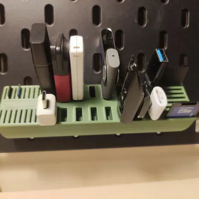 Giá đỡ thẻ Usb, SD và MicroSD kiểu Skadis T-Nut