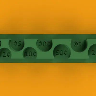 Giá đỡ / phân loại đồng euro Gridfinity