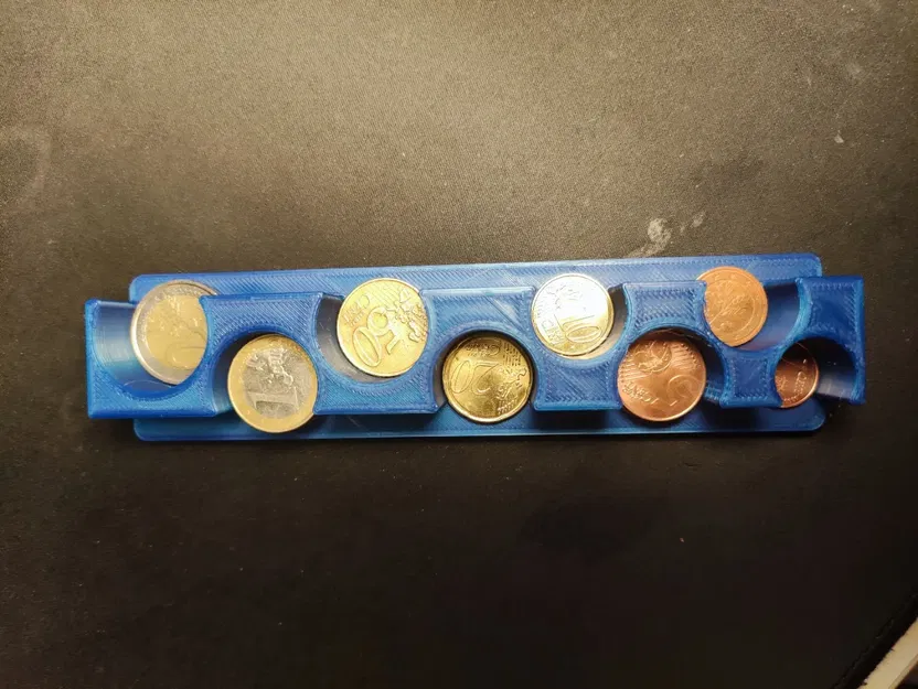 Giá đỡ / phân loại đồng euro Gridfinity - Image 6