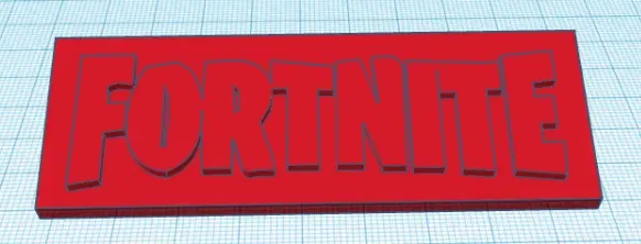 Dấu ấn mực logo Fortnite cho máy in 3D - Image 1