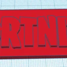 Dấu ấn mực logo Fortnite cho máy in 3D