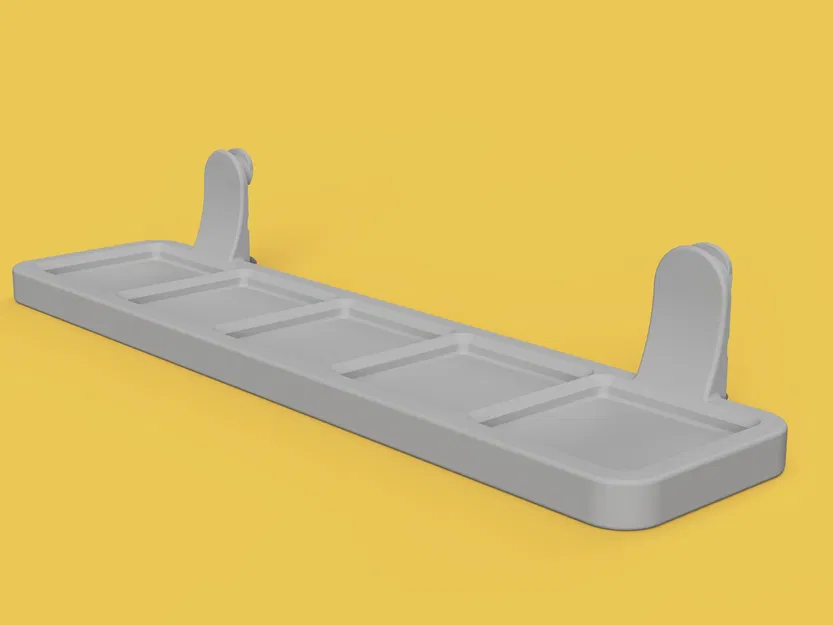 Giá đỡ Gridfinity 5x1 cho thùng máy Qube 500 - Image 1