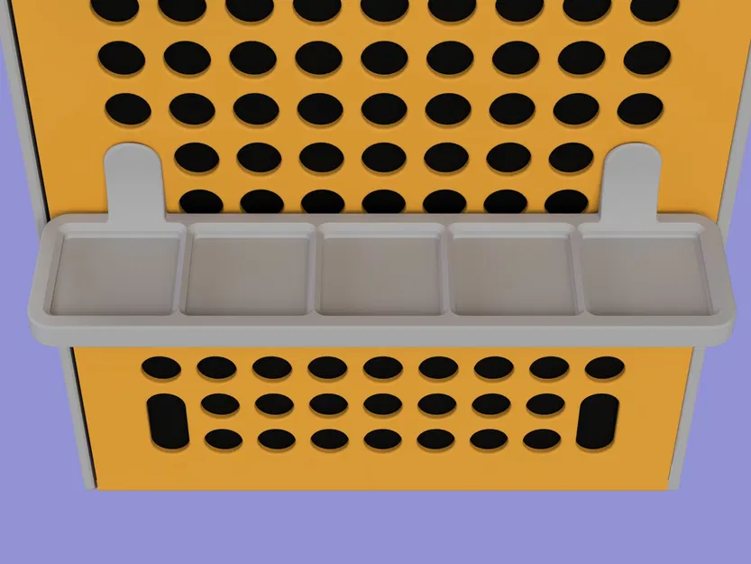 Giá đỡ Gridfinity 5x1 cho thùng máy Qube 500 - Image 4