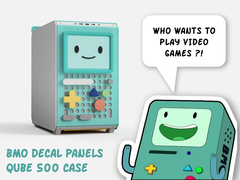 Bảng trang trí BMO cho thùng máy Qube 500 - Image 1