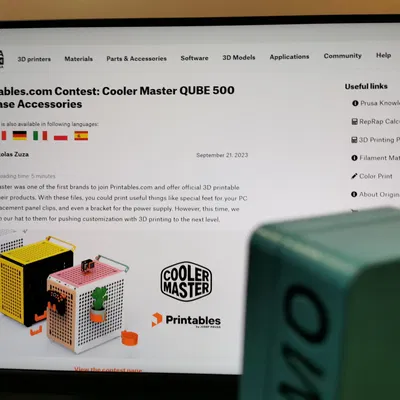 Bảng trang trí BMO cho thùng máy Qube 500