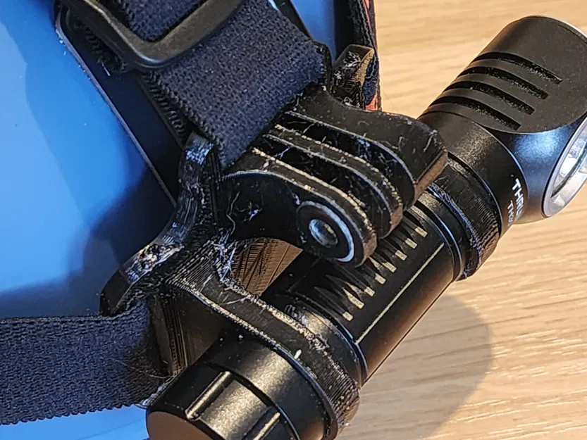 Giá đỡ mũ bảo hiểm kết hợp GoPro và đèn pin TH30 V2 - Image 2